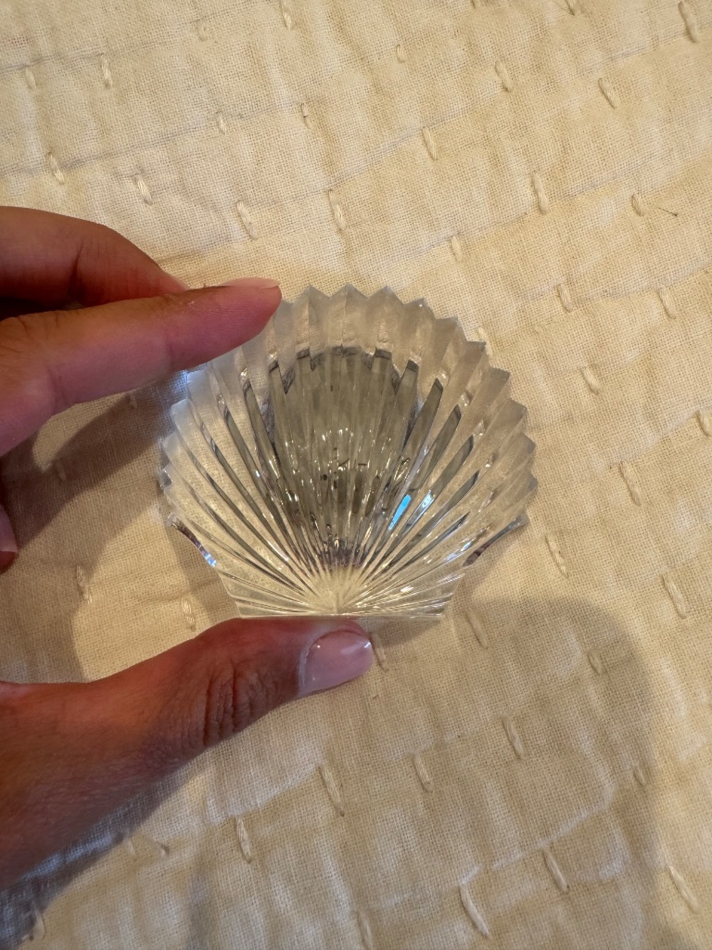 Waterford Crystal Shell Clock - Picture 2 of 2
